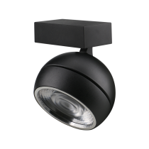 MOON 6/9W 240V TRIO WALL LIGHT FLOOD BLACK 22820