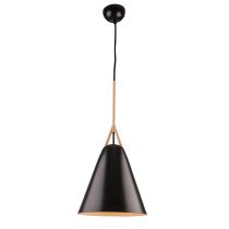 Byron 1 Light Large Pendant Black - MP2121L/BLK ( 1 ONLY )