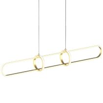 ODIN BRASS GOLD LINEAR BAR 30W LED PENDANT LIGHT