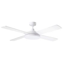 Razor 1300mm 4 Blade Ceiling Fan with 28w LED Light Tri Colour White - MRF1343W