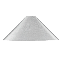 190mmØ Metal Shade Satin Chrome MS190-SC Superlux