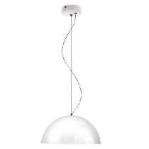 Small Retro Modern Shade Pendant White, Silver/Grey 75W MS400-WHSI Superlux