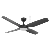 Viper DC 48" Smart WIFI Ceiling Fan with Dimmable CCT LED Light Matt Black MVDC1243M