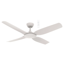 Viper DC 52" Smart WIFI Ceiling Fan with Dimmable CCT LED Light Matt White MVDC1343W