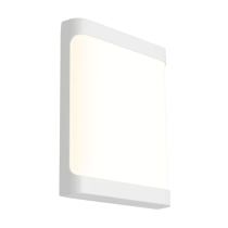 Odessa Plain Exterior Wall Light White - ODES1EPWHT