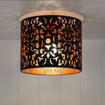 VICKY DIY CEILING LIGHT BLACK / COPPER INNER - OL2265CO