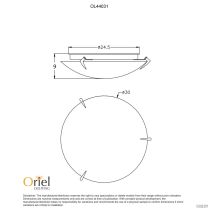 CLAW 30cm OYSTER CHROME - OL44031CH