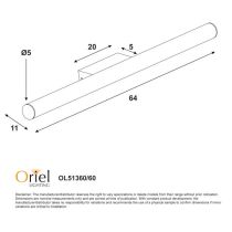 TRELLA.60 CTS VANITY LIGHT CHROME OL51360/60CH