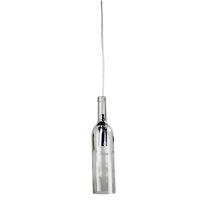 VIN Wine Bottle Clear Glass Pendant E14 - OL63506CL