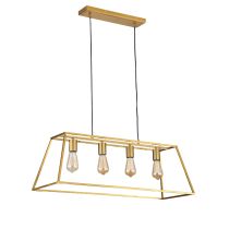 WAINSCOTT.4 4 LIGHT PENDANT SATIN BRASS OL63744SB