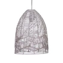 SERANG 35CM RATTAN SHADE ONLY WHITE OL64457WH