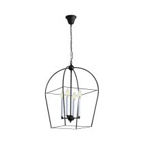 LANGDON 4-LIGHT CAGED PENDANT BLACK E14 OL65625BK