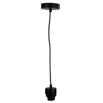 PARTI CORD SUSPENSION BLACK w/BLACK FLEX E27 - OL69253BK