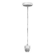 PARTI CORD SUSPENSION WHITE w/CLEAR FLEX E27 - OL69253WC