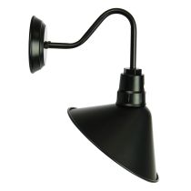 DERWENT Black Industrial Vintage Style Wall Light in Black - OL69375BK