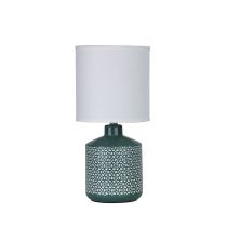 CELIA TABLE LAMP GREEN w/ WHITE SHADE - OL90117GN