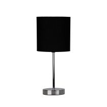 ZOLA TABLE LAMP CHROME / BLACK SHADE - OL90120BK