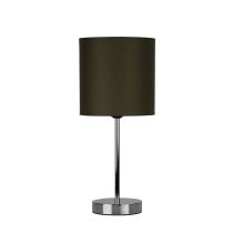 ZOLA TABLE LAMP CHROME / TAUPE SHADE - OL90120TP