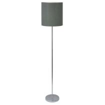 ZOLA FLOOR LAMP CHROME / GREY SHADE - OL90121GY