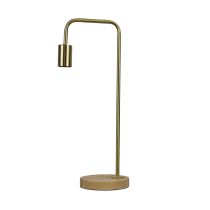 LANE Brushed Brass Scandi Table Lamp Timber and Brushed Brass - OL93131BB