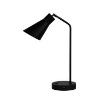 THOR DESK LAMP WITH USB BLACK - OL93931BK