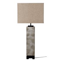 TYROS EMBOSSED PEWTER COMPLETE TABLE LAMP - OL98833