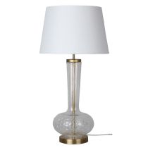 PAVIA Hamptons Clear Glass Table Lamp - OL98840