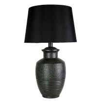 ATTICA AGED BLACK COMPLETE TABLE LAMP - OL98841