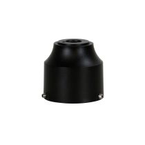 SLIP FIT POST TOP FITTER 60mm BLACK - OLA07/6BK