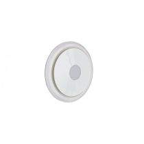 OLSON 200 UNIVERSAL- 240mm Cut-out, 125mm Outlet, Side Duct Exhaust Fan - Round White with 10W LED - OLSWURD-LED