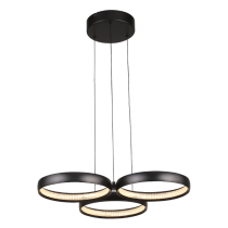 Olympus 3 Light LED Pendant Black - OLYM3PLEDBLK