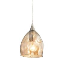 PENDANT ES 60W Chrome with Champagne Glass ELLIPSE  ORDITO1 Cla Lighting