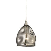 PENDANT ES 60W Chrome with Black Chrome Glass ELLIPSE ORDITO2 Cla Lighting