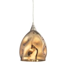 PENDANT ES 60W Chrome with Gold Plated Glass ELLIPSE ORDITO3 Cla Lighting