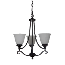 Dallas 3 Light 3 Arm Pendant Light, Bronze1000125