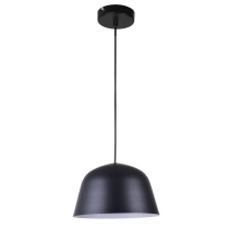 PENDANT ES 40W HAL Matte blk Angled DOME PASTEL02A Cla Lighting