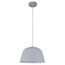 PENDANT ES 40W HAL Matte GREY Angled DOME PASTEL04A Cla Lighting