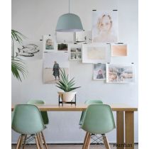 PENDANT ES 40W HAL Matte GREEN Angled Dome PASTEL05  Cla lighting