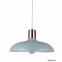 PENDANT ES 40W HAL Matte GREEN DOME with Copper Lampholder Cover PASTEL12 Cla Lighting