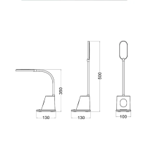 PENMATE LED Rechargeable Portable Functional Touch Table Lamp PENMATE