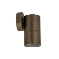 WALL MR16 (Max 20W HAL) 12V PILLAR S/FIX ANTIQUE BRASS PM1FBR CLA Lighting