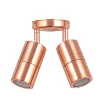 WALL GU10 X 2 (Max 35W HAL) PILLAR D/ADJ RND BASE COPPER  PG2AC CLA Lighting