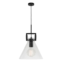 Pierre 1 Light Pendant Black -  PIER1PBLK