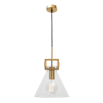 Pierre 1 Light Pendant Gold - PIER1PGLD