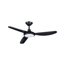 Polar 48" DC Ceiling Fan with 18W Dimmable CCT LED / Matt Black - P3BL582