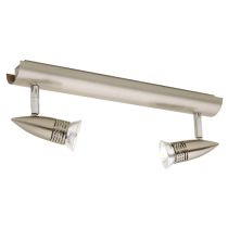 Cougar Lighting  Proton 2lt Rail Satin Chrome - PRO2RSC12V