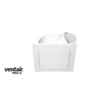 AIRBUS 250 - Premium Quality Side Ducted Exhaust Fan - Extra Low Profile - Square - White PVPX250WHSQ Ventair