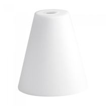 Tapper Glass Shade White 60W Q986 Superlux