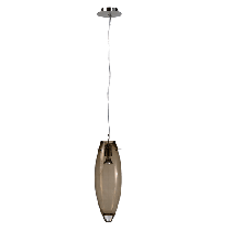 GU10 Tear Drop Euro Glass Pendants Chrome, Black, Clear 35W QH4097-BL Superlux