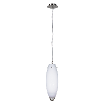 GU10 Tear Drop Euro Glass Pendants Chrome, White 35W QH4097-WH Superlux